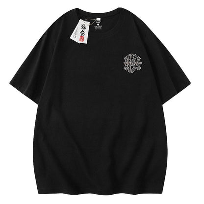 Cashew flower t-shirt ins short-sleeved unisex couple street T-shirt