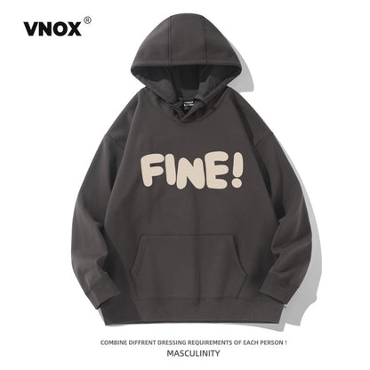 Hooded heavyweight oversize couple sweatshirt