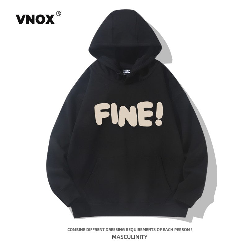 Hooded heavyweight oversize couple sweatshirt