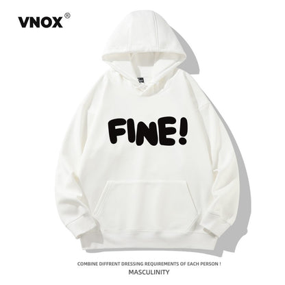 Hooded heavyweight oversize couple sweatshirt