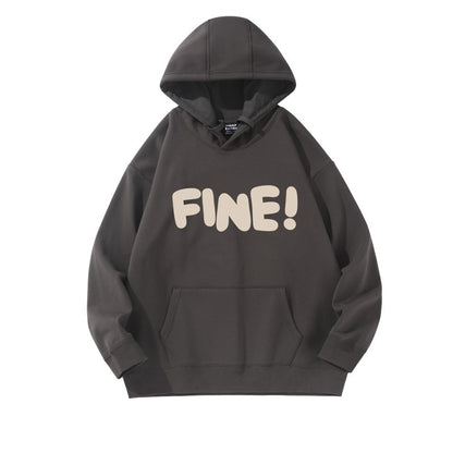 Hooded heavyweight oversize couple sweatshirt