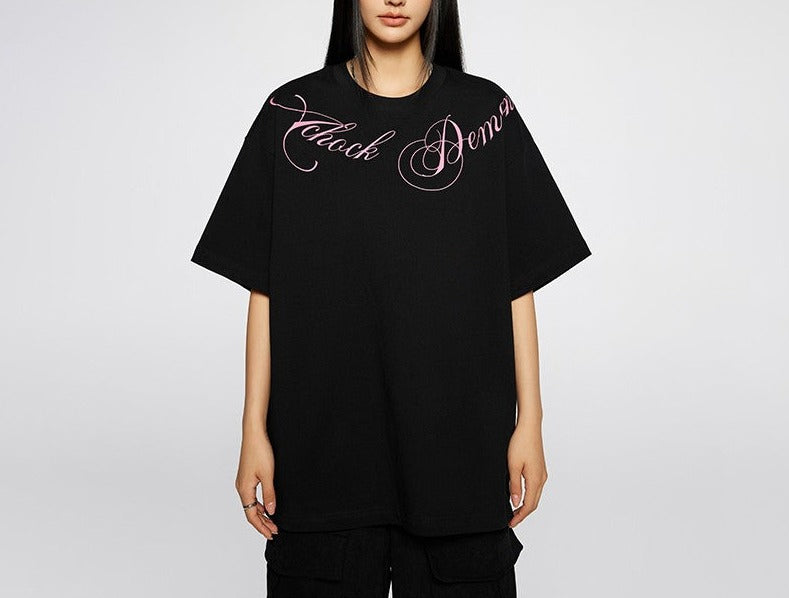 Round neck graphic t-shirts print